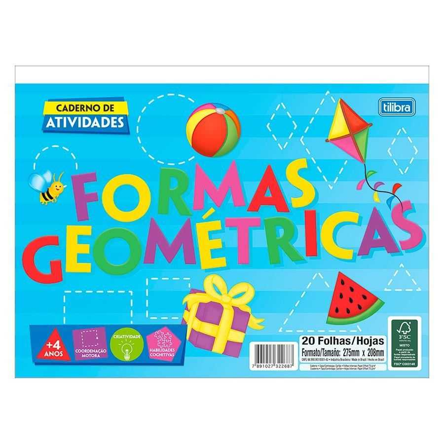 Caderno de Atividades Formas Geométricas Académie 20 Fls Tilibra 322687