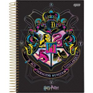 Caderno Espiral 1/4 (pequeno) Capa Dura 96 Fls Harry Potter Jandaia