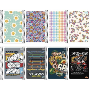 Caderno Espiral 1/4 (pequeno) Capa Flexível 96 Fls D+ Tilibra 114766