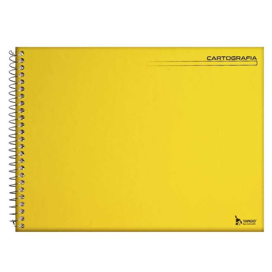 Caderno Espiral Cartografia e Desenho Capa Dura 48 Fls Amarelo Tamoio 2131