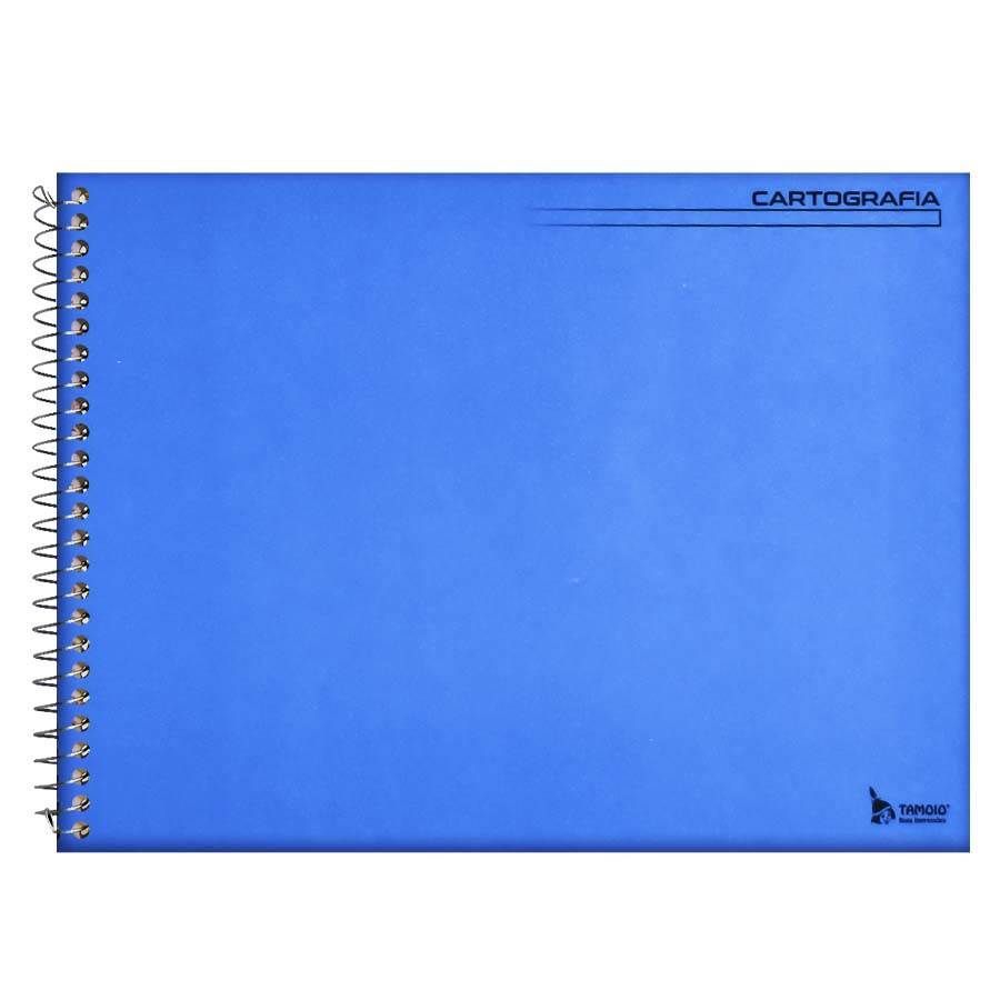 Caderno Espiral Cartografia e Desenho Capa Dura 48 Fls Azul Tamoio 2128