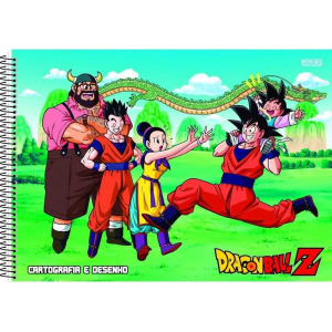 Caderno De Cartografia/desenho Espiral Cd Dragon Ball Super