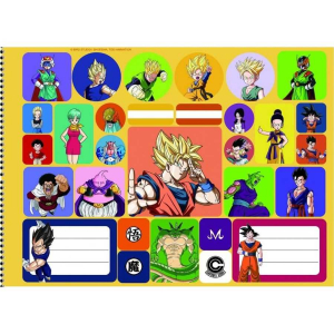 Caderno De Cartografia/desenho Espiral Cd Dragon Ball Super