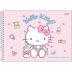 Caderno Espiral Cartografia e Desenho Capa Dura 80 Fls Hello Kitty Jandaia 