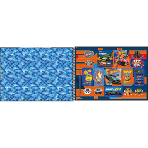 Caderno Espiral Cartografia e Desenho Capa Dura 80 Fls Hot Wheels Tilibra 