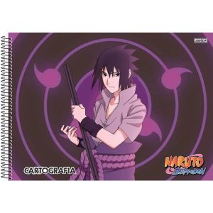 Caderno Cartografia e desenho Naruto shippuden São Domingos 60 folhas -  MundoLápis