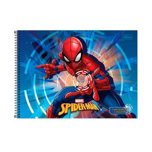Caderno Espiral Cartografia e Desenho Capa Dura 80 Fls Spider-Man Tilibra