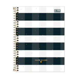 Caderno Espiral Colegial Capa Dura 10 Matérias 160 Fls West Village Tilibra