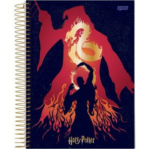 Caderno Espiral Univ. Capa Dura 10 Matérias 200 Fls Harry Potter Jandaia