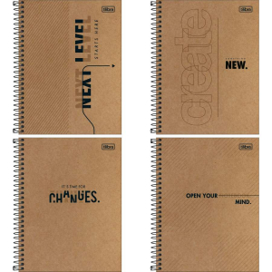 Caderno Espiral Colegial Capa Dura  1 Matéria 80 Fls KraftWork Tilibra 