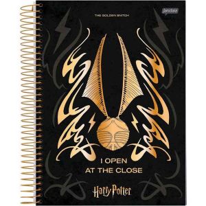 Caderno Espiral Univ. Capa Dura 1 Matéria 96 Fls Harry Potter Jandaia 