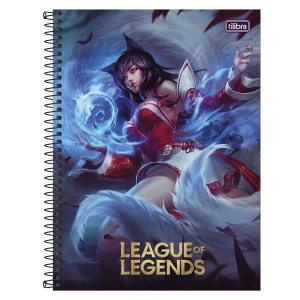 Caderno Espiral Univ. Capa Dura 1 Matéria 80 Fls League of Legends Tilibra