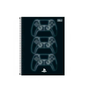 Caderno Espiral Univ. Capa Dura 1 Matéria 80 Fls Playstation Tilibra