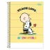 Caderno Espiral Univ. Capa Dura 10 Matérias 160 Fls Snoopy Tilibra