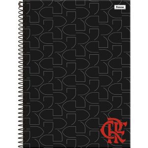 Caderno Espiral Univ. Capa Dura 10 Matérias 160 Fls Flamengo Foroni