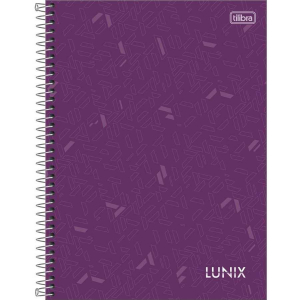 Caderno Espiral Univ. Capa Dura 10 Matérias 160 Fls Lunix Tilibra