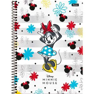 Caderno Espiral Univ. Capa Dura 10 Matérias 160 Fls Minnie Mouse Foroni 