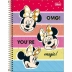 Caderno Espiral Univ. Capa Dura 12 Matérias 192 Fls Minnie Tilibra