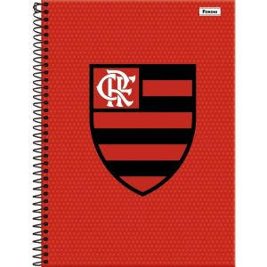 Caderno Espiral Univ. Capa Dura 15 Matérias 240 Fls Flamengo Foroni