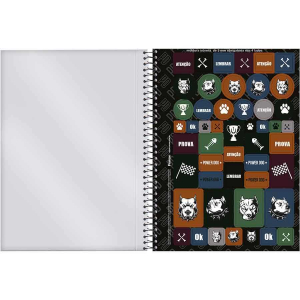 Caderno Espiral Pequeno Capa Dura Free Fire 80 Fls Tilibra