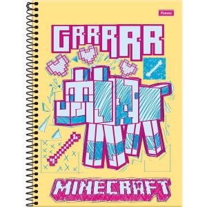 Kit 5 Caderno Brochurão Minecraft + Caderno Desenho - Foroni
