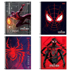 Caderno Espiral Univ. Capa Dura 1 Matéria 80 Fls Spider-Man Game Tilibra