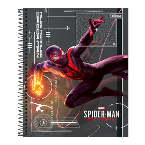 Caderno Espiral Univ. Capa Dura 1 Matéria 80 Fls Spider-Man Game Tilibra