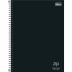 Caderno Quadriculado Espiral Univ. Capa Dura 10x10mm 80 Fls Zip Tilibra Preto 341738