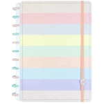 Caderno Inteligente Arco Iris Pastel 80 Fls Grande