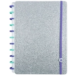Caderno Inteligente Let’s Glitter Silver 2.0 80 Fls Médio