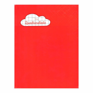 Caderno Quadriculado Brochura 1x1cm Capa Dura 40 Fls Credeal