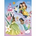 Caderno Quadriculado Brochura Univ. 1 x 1cm Capa Dura 40 Fls Princesas Tilibra