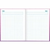 Caderno Quadriculado Brochura Univ. 1 x 1cm Capa Dura 40 Fls Princesas Tilibra