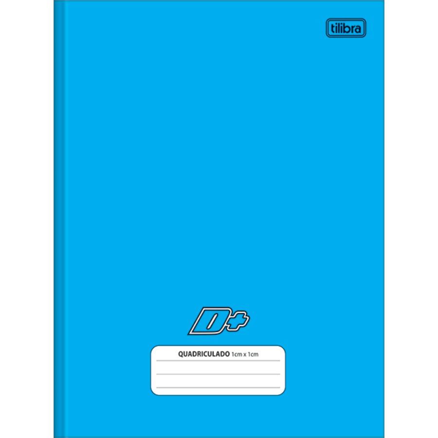 Caderno Quadriculado Brochura Univ. 10x10mm Capa Dura 96 Fls D+ Azul Tilibra 346268