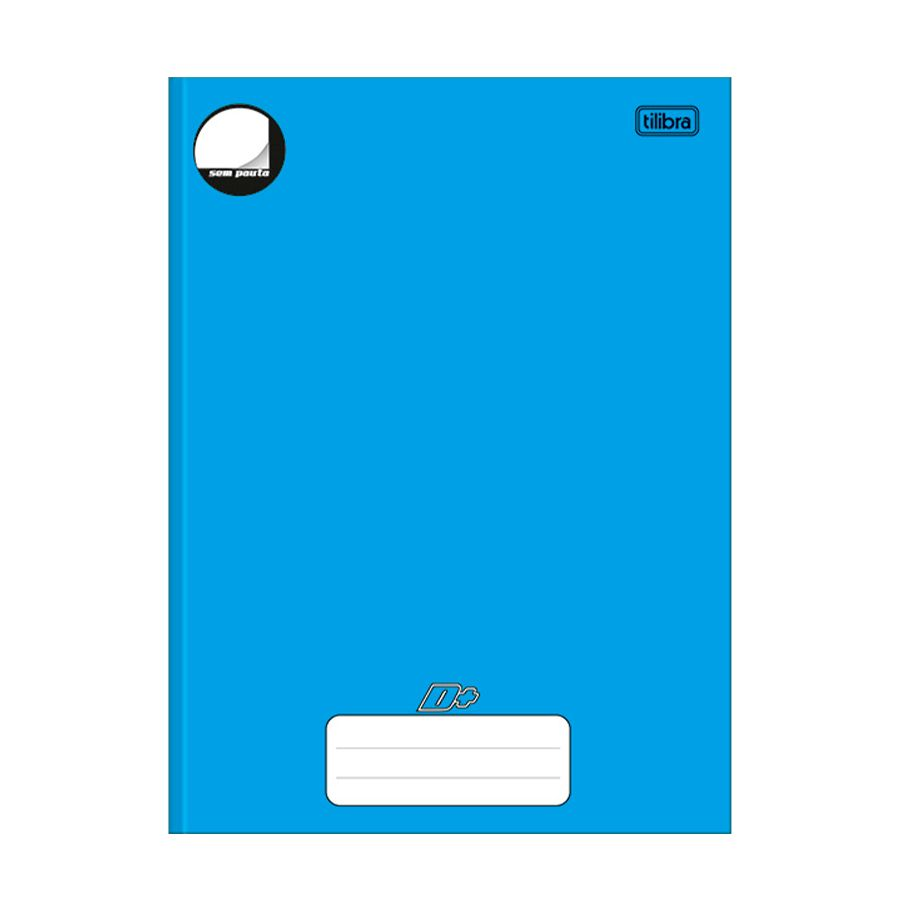 Caderno Brochura Univ. Capa Dura 96 Fls  D+ Azul Sem Pauta Tilibra 140414