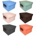 Caixa Organizadora Pequena Quadrada 20 x 20 x 14,5cm Linho Dello 2203