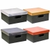 Caixa Organizadora Média Quadrada 29 x 29 x 15cm Metalizada Dello