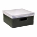 Caixa Organizadora Média Quadrada 29 x 29 x 15cm Metalizada Dello