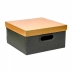 Caixa Organizadora Média Quadrada 29 x 29 x 15cm Metalizada Dello