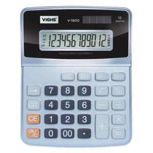Calculadora Mesa 12 Dígitos Vighs V-1800