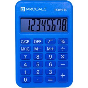 Calculadora Bolso 8 Dígitos Azul Procalc