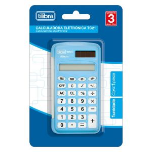 Calculadora Bolso 8 Digitos TC21 Azul Tilibra