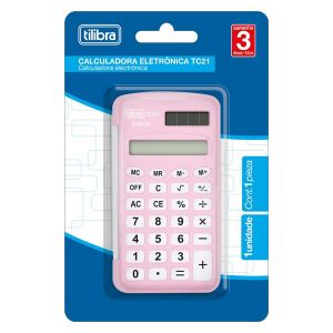Calculadora Bolso 8 Digitos TC21 Rosa Tilibra