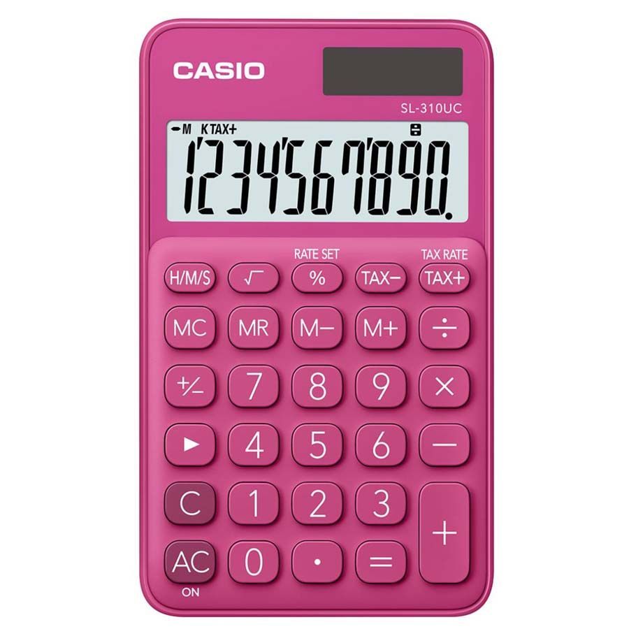 Calculadora Mesa 10 Dígitos Casio SL310UCRDNDC Rosa Fun H/Tx 