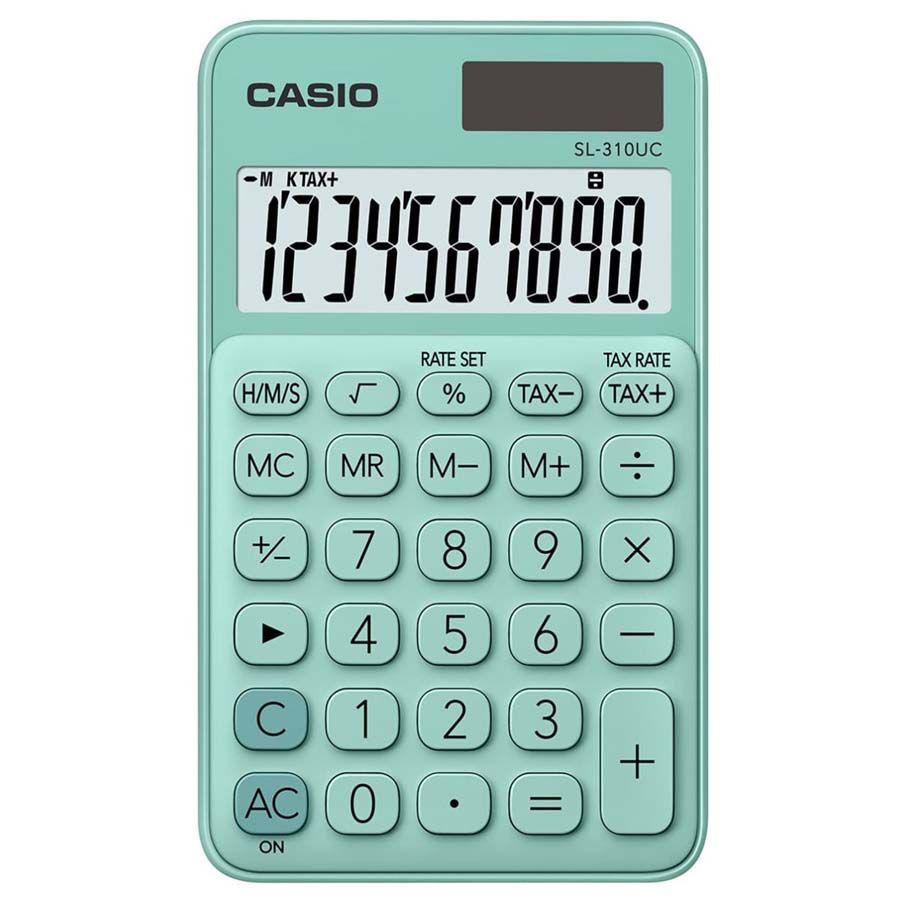 Calculadora Mesa 10 Dígitos Casio SL310UCGNNDC Verde Fun H/Tx