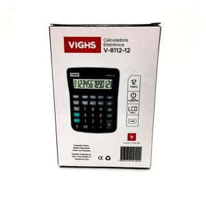 Calculadora Mesa V-8112-12 12 Dígitos Vighs