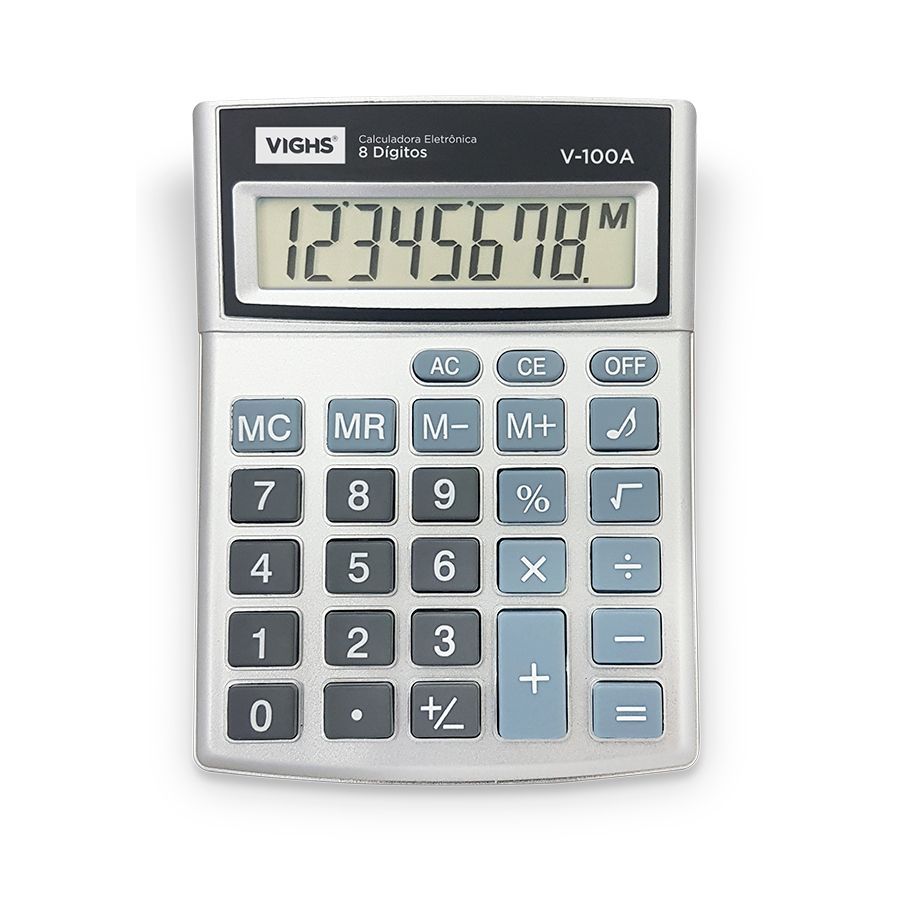 Calculadora Mesa 8 Dígitos Vighs 