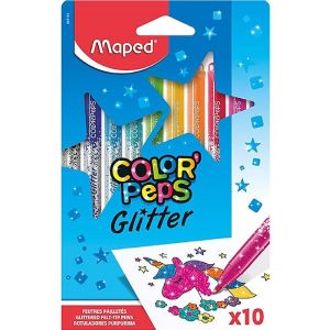 Caneta Hidrográfica 10 Colors Peps Glitter Maped 