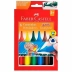 Caneta Hidrográfica Jumbo 06 Cores Triangular Faber Castell 15.0206J