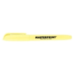Caneta Marca Texto Masterprint Pastel MP 612 cx c/6 - Amarelo 